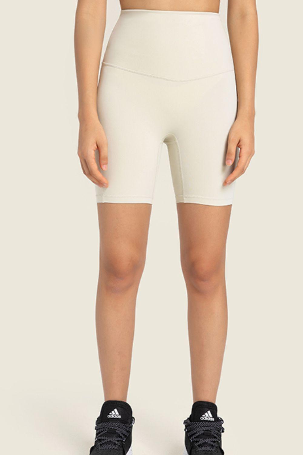 Seamless High-Rise Wide Waistband Biker Shorts – Second-Skin Comfort for Every Move - Znvia