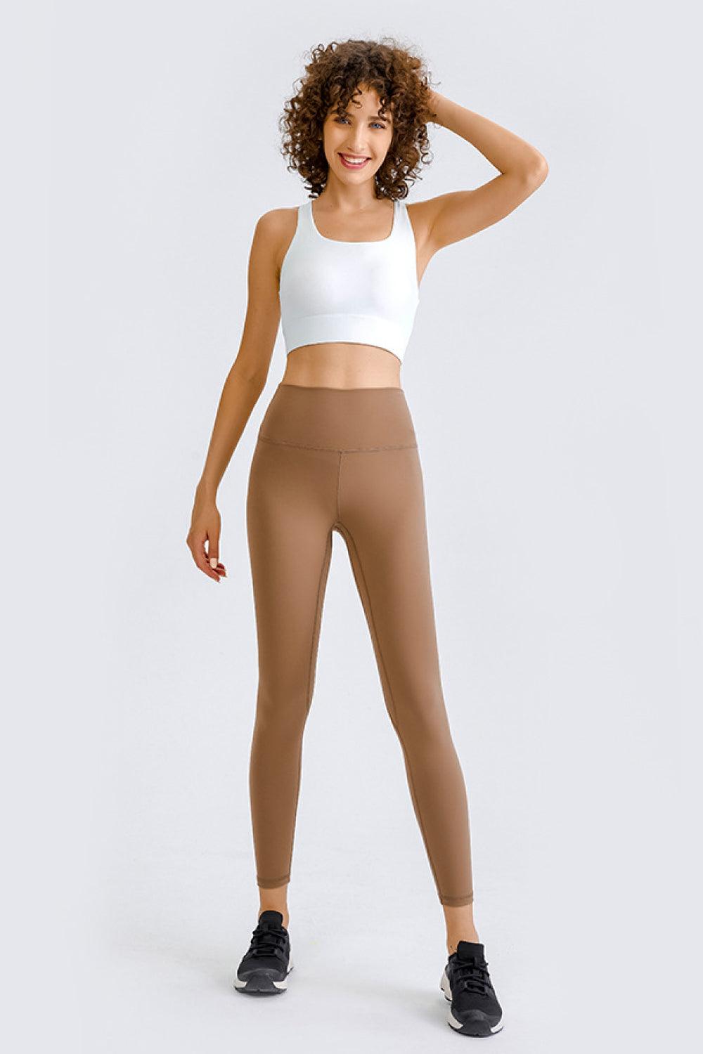 Square Neck Crop Sports Bra - Znvia
