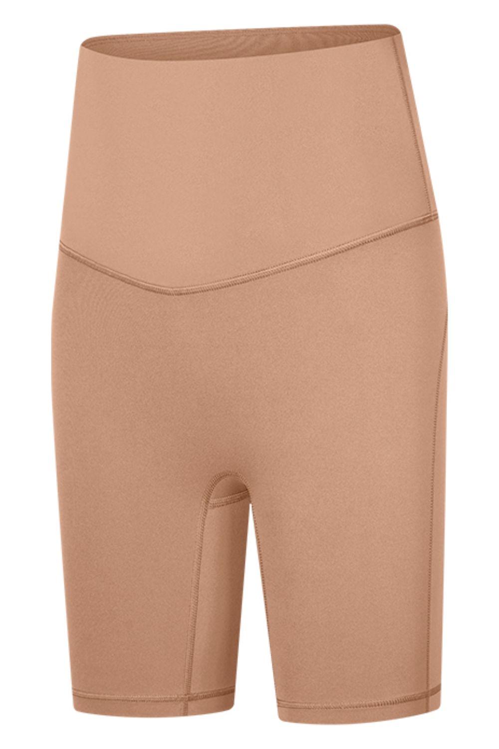 Seamless High-Rise Wide Waistband Biker Shorts – Second-Skin Comfort for Every Move - Znvia
