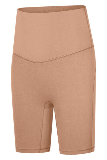 Seamless High-Rise Wide Waistband Biker Shorts – Second-Skin Comfort for Every Move - Znvia