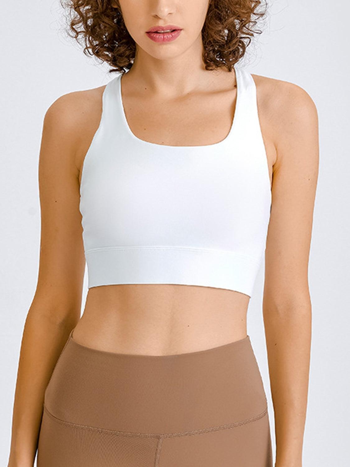 Double Take Square Neck Racerback Cropped Tank - Znvia