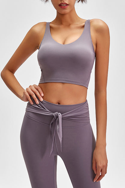 Scoop Back Sports Bra – Stylish, Supportive, and Ultra-Comfortable - Znvia