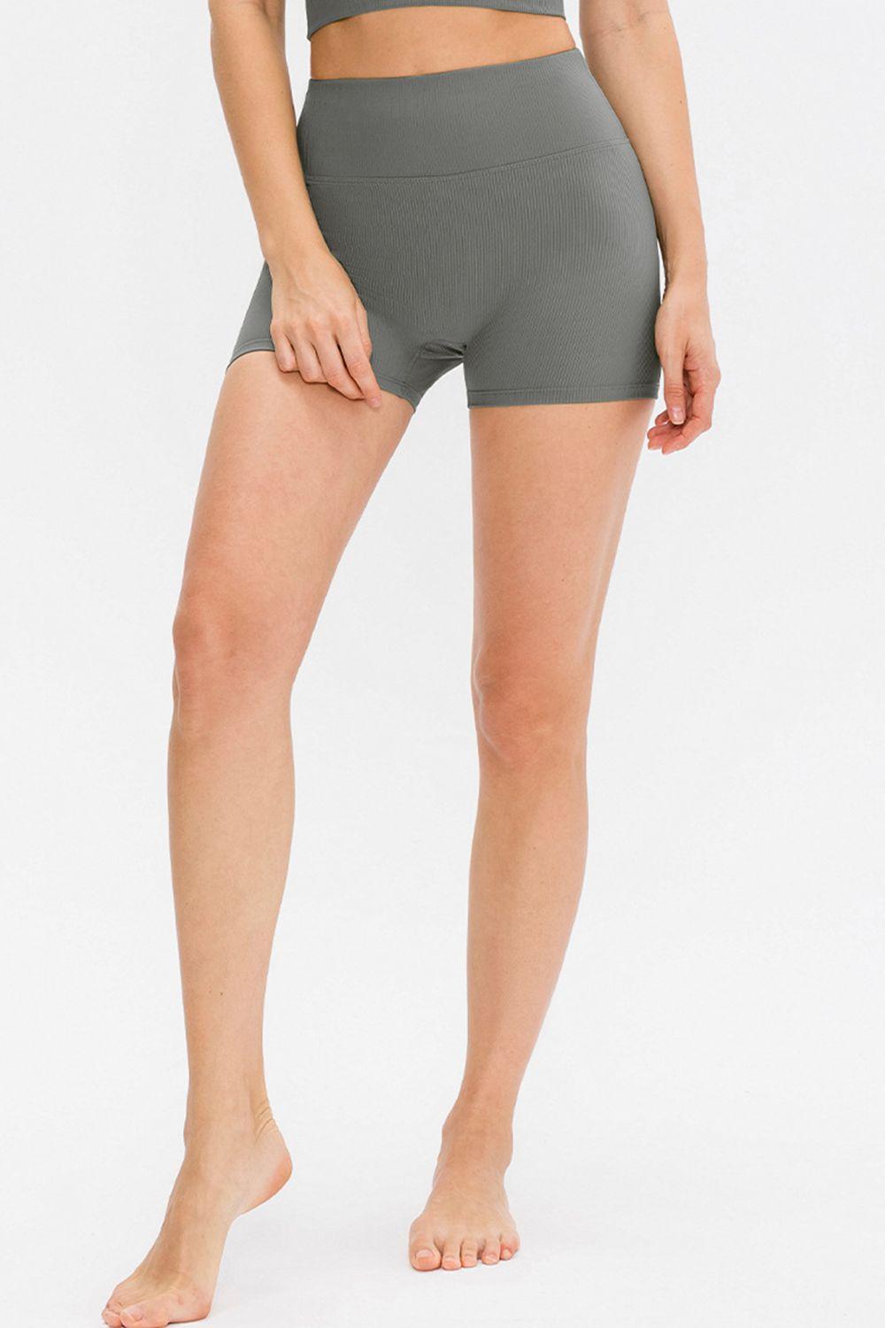 Slim Fit Wide Waistband Sports Shorts – Move with Confidence - Znvia
