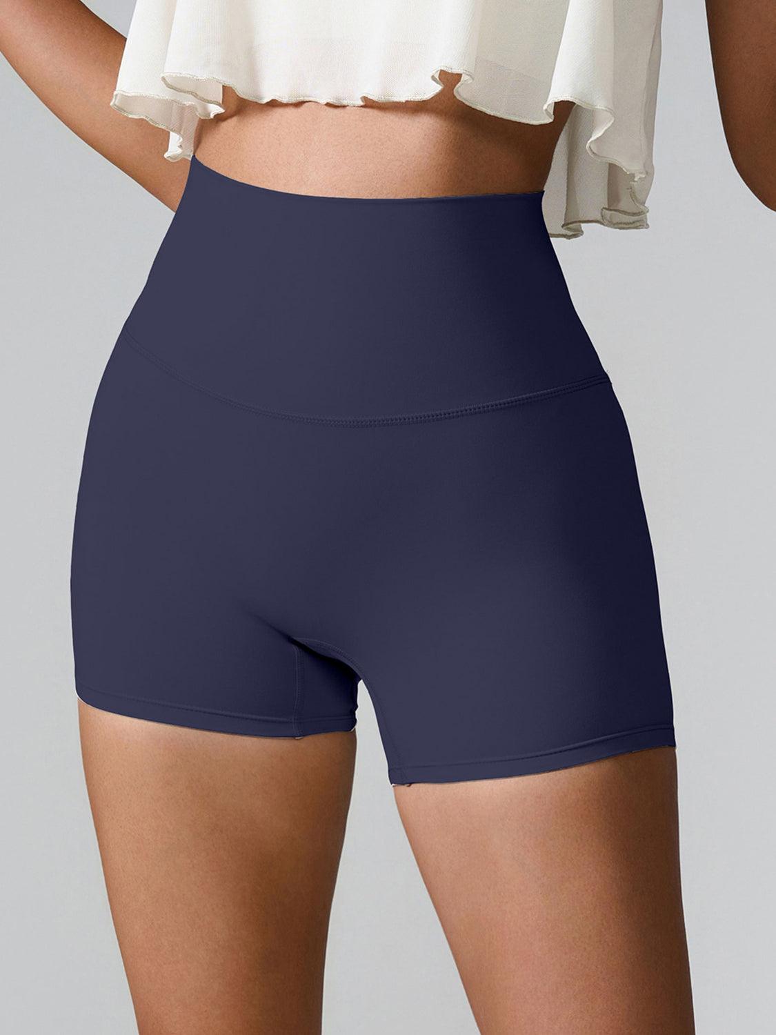 High Waist Active Shorts - Znvia