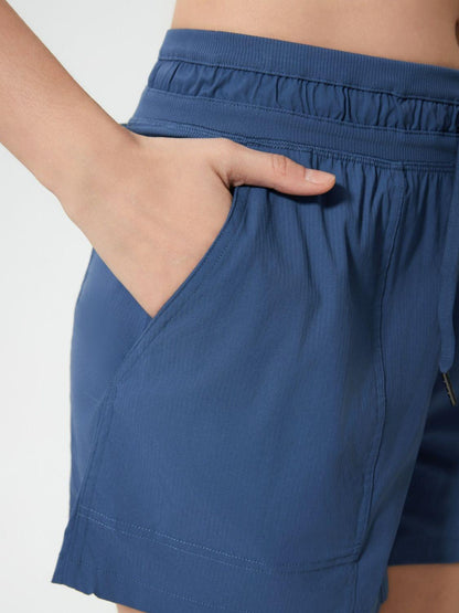 Drawstring Active Shorts with Pockets - Znvia