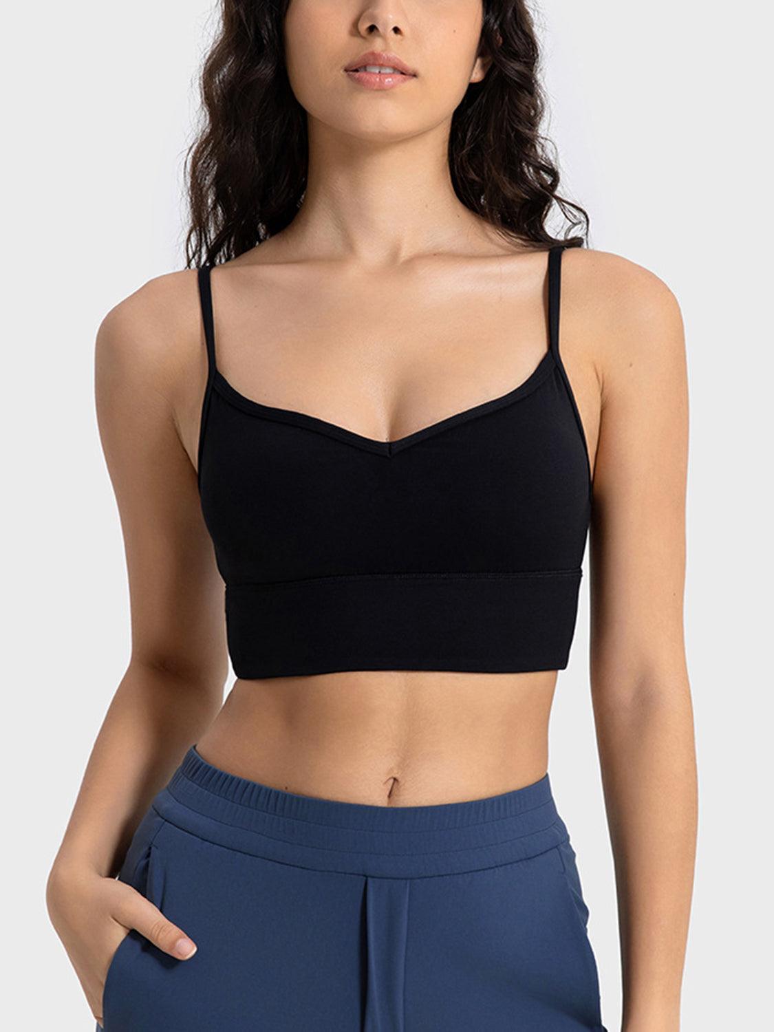 Spaghetti Strap Sport Bra - Znvia