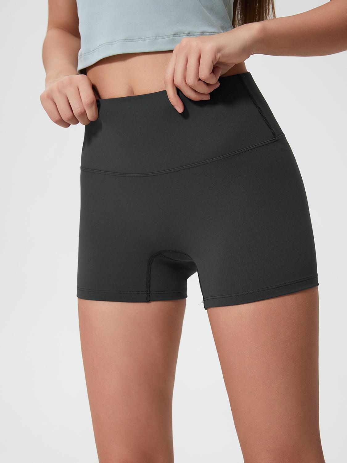 High Waist Active Shorts - Znvia