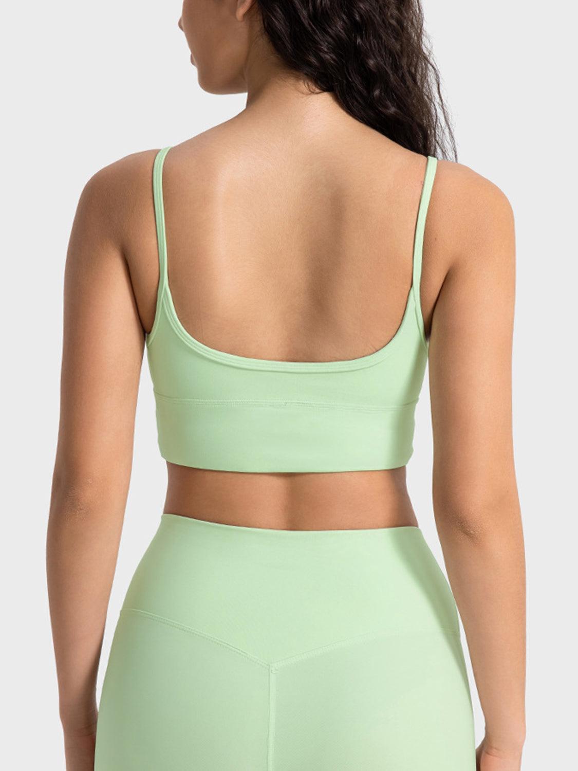 Spaghetti Strap Sport Bra - Znvia