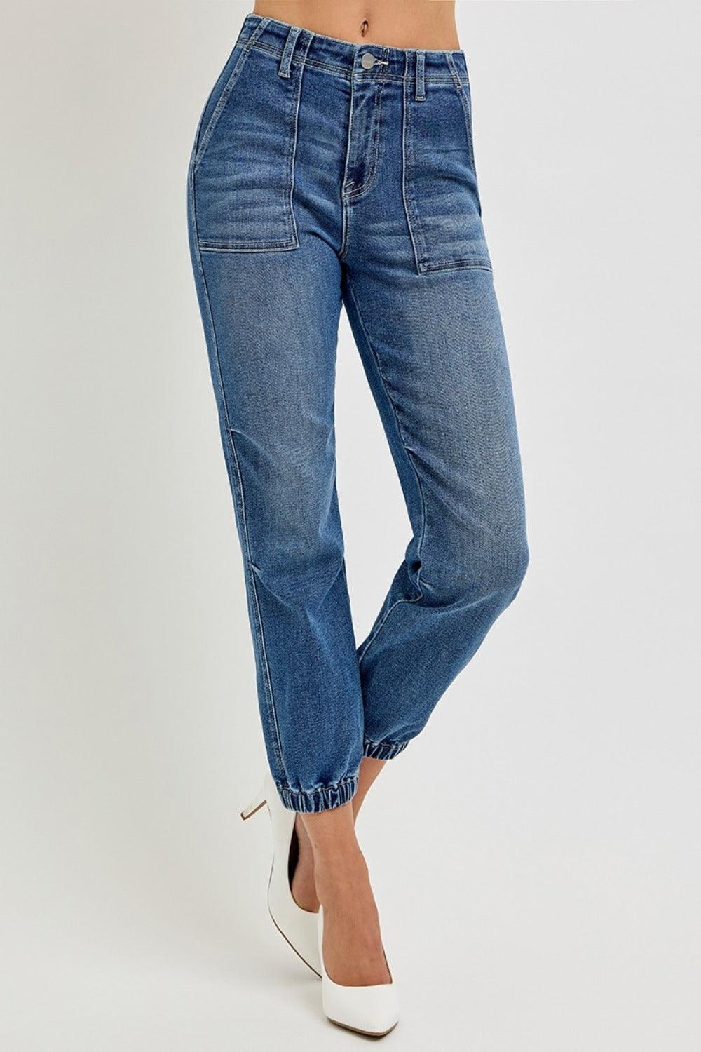Full Size High Rise Ankle Jogger Jeans – Your New Go-To for Effortless Style & Comfort! - Znvia