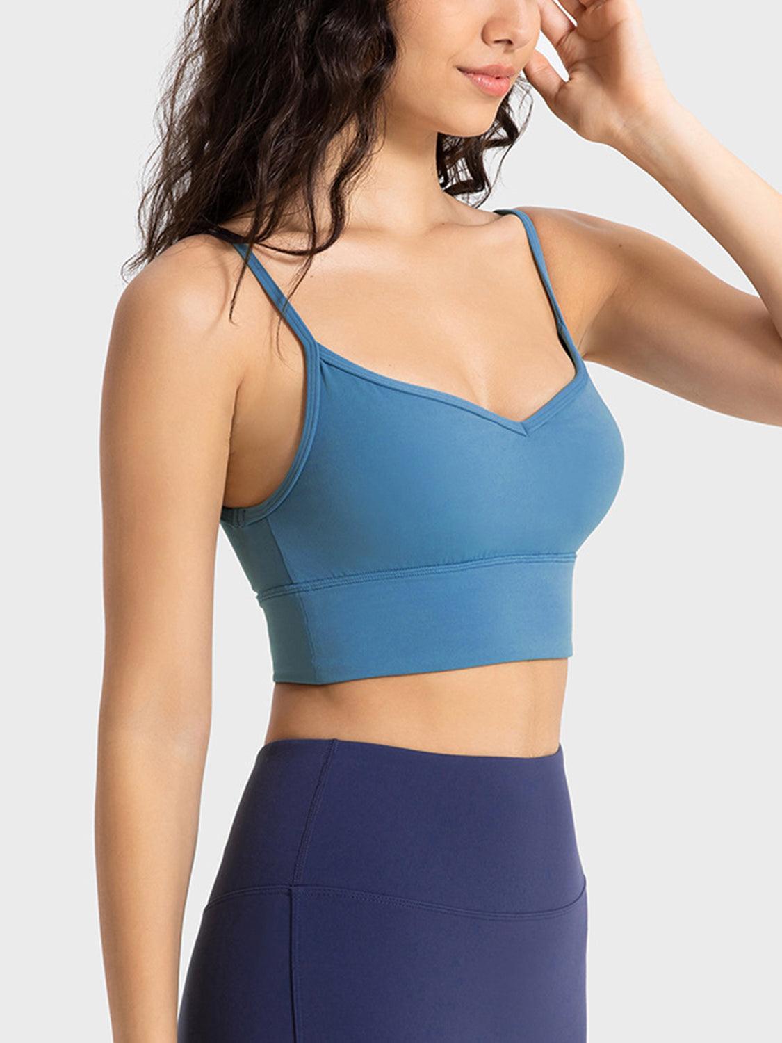 Spaghetti Strap Sport Bra - Znvia