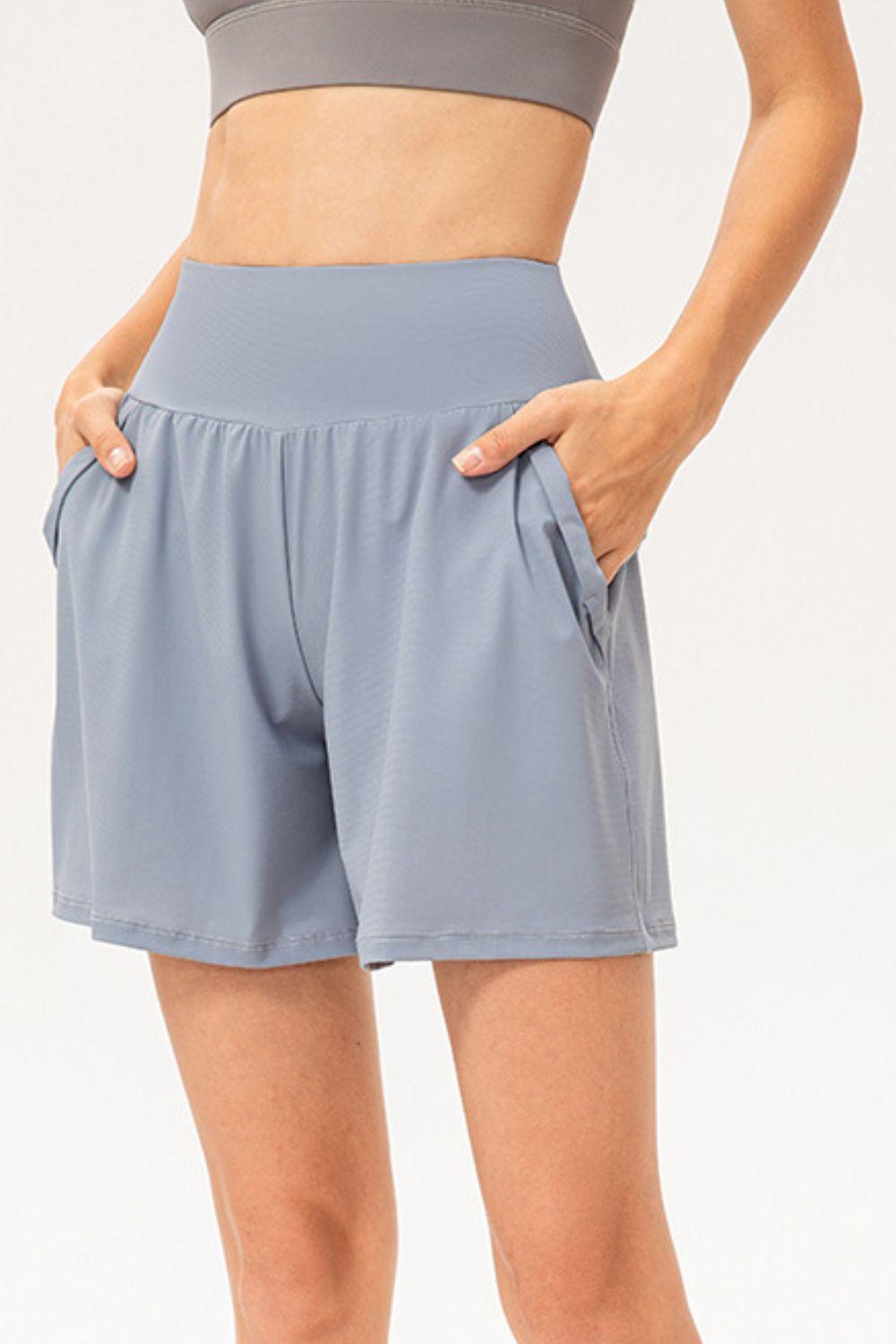Pocketed Elastic Waist Active Shorts – Performance, Comfort & Style in One! - Znvia
