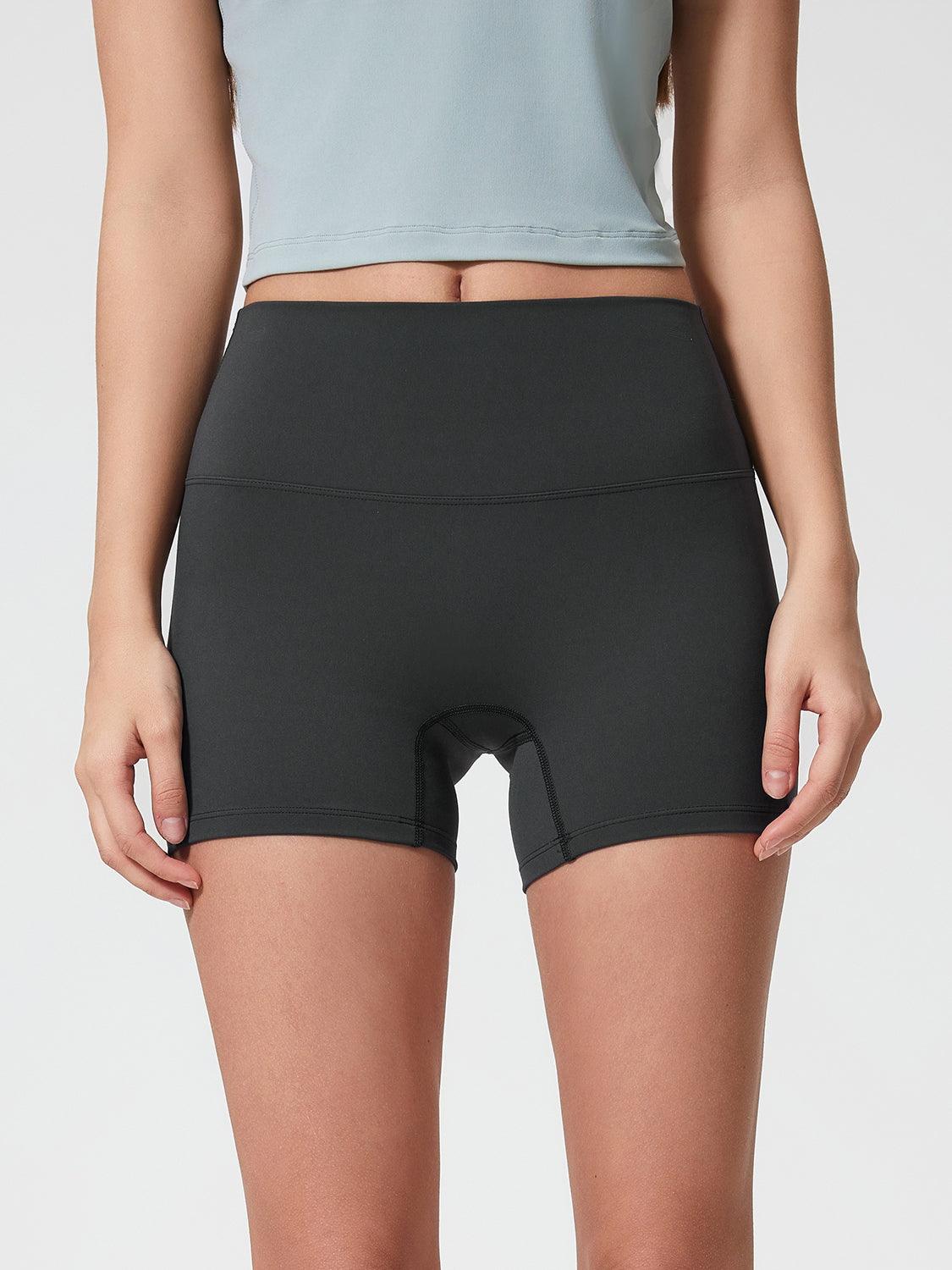 High Waist Active Shorts - Znvia
