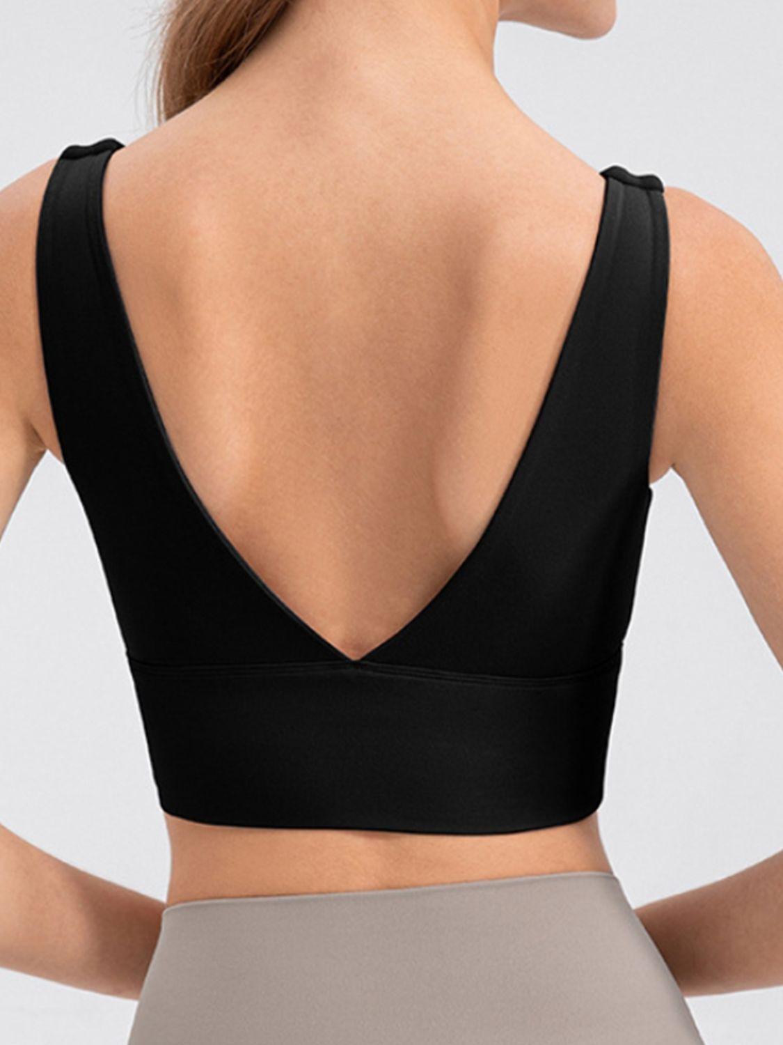 Scoop Neck Wide Strap Active Tank - Znvia