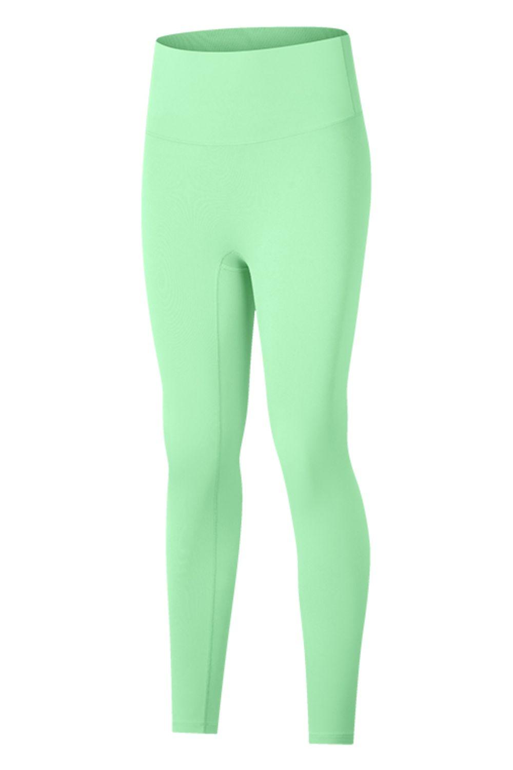High-Rise Wide Waistband Yoga Leggings – Sculpt, Stretch & Elevate Your Performance - Znvia