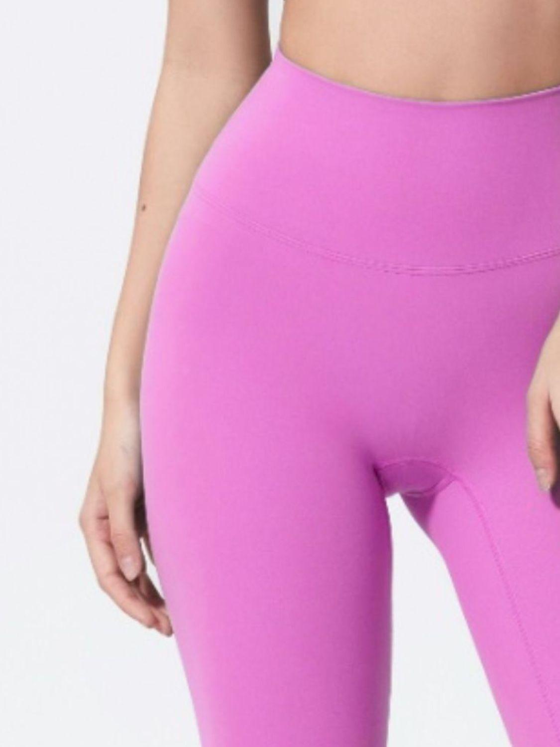 High Rise Wide Waistband Active Shorts - Znvia