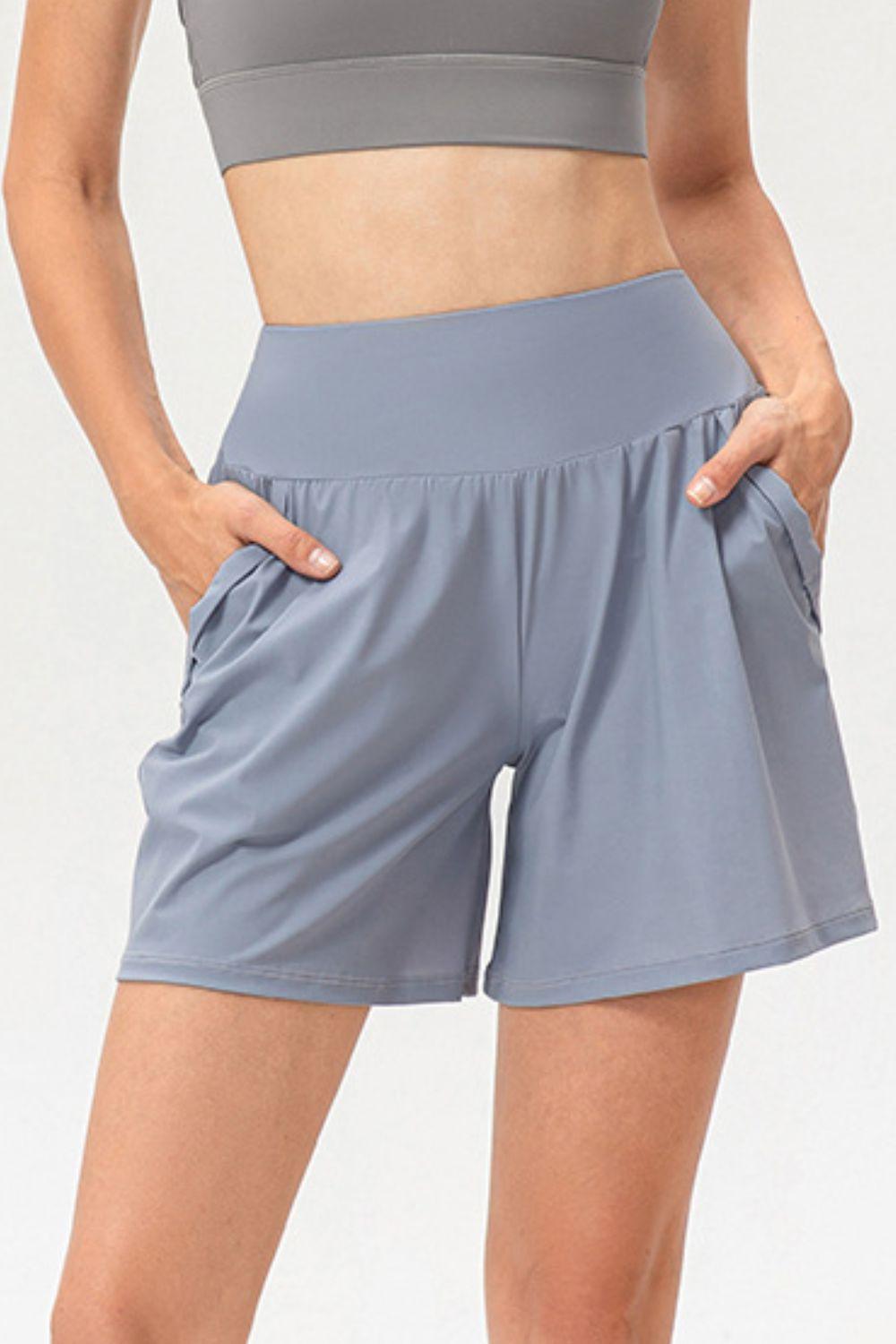 Pocketed Elastic Waist Active Shorts – Performance, Comfort & Style in One! - Znvia