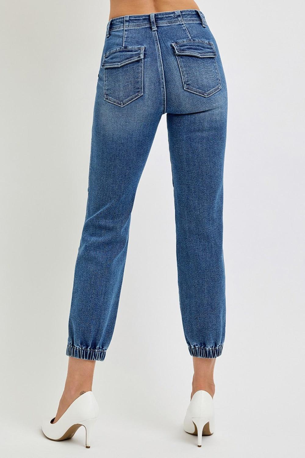 Full Size High Rise Ankle Jogger Jeans – Your New Go-To for Effortless Style & Comfort! - Znvia