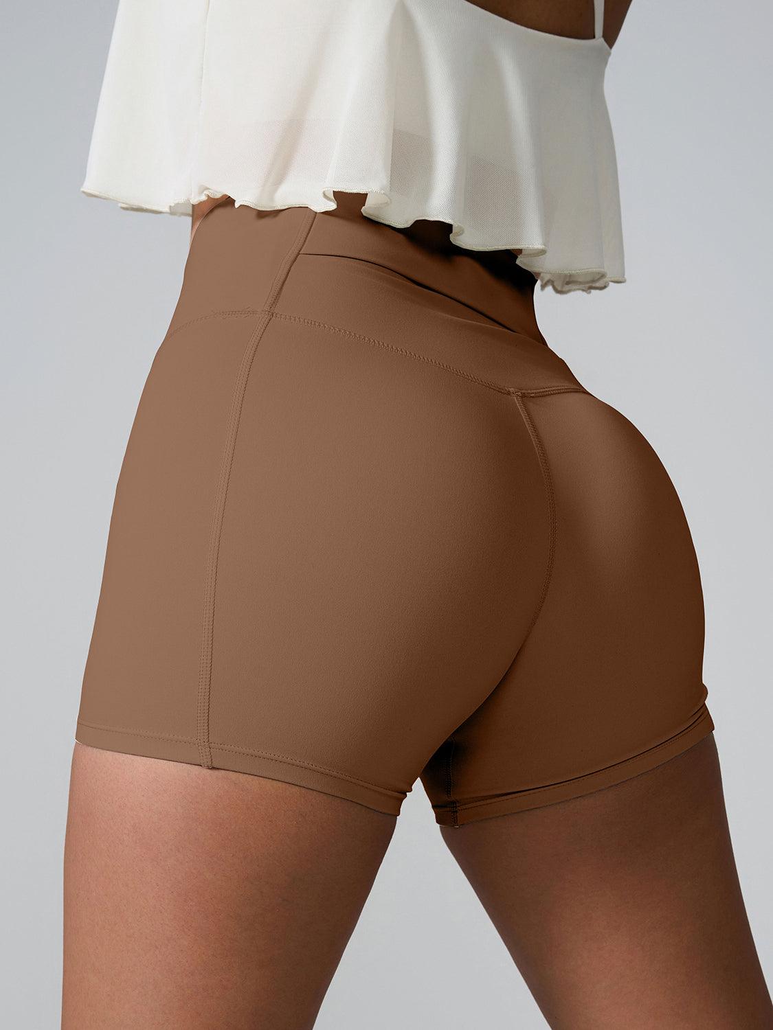 High Waist Active Shorts - Znvia