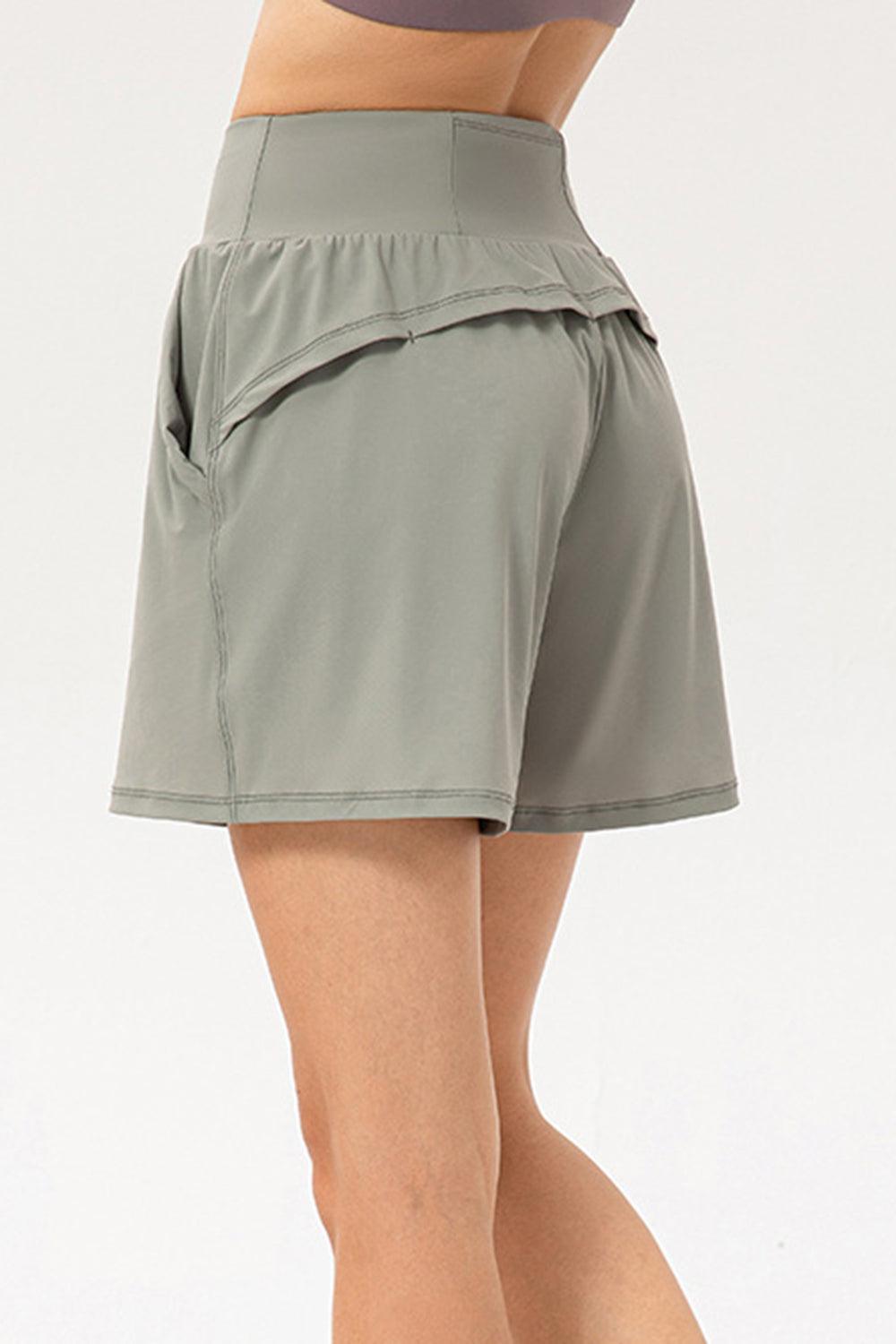 Pocketed Elastic Waist Active Shorts – Performance, Comfort & Style in One! - Znvia
