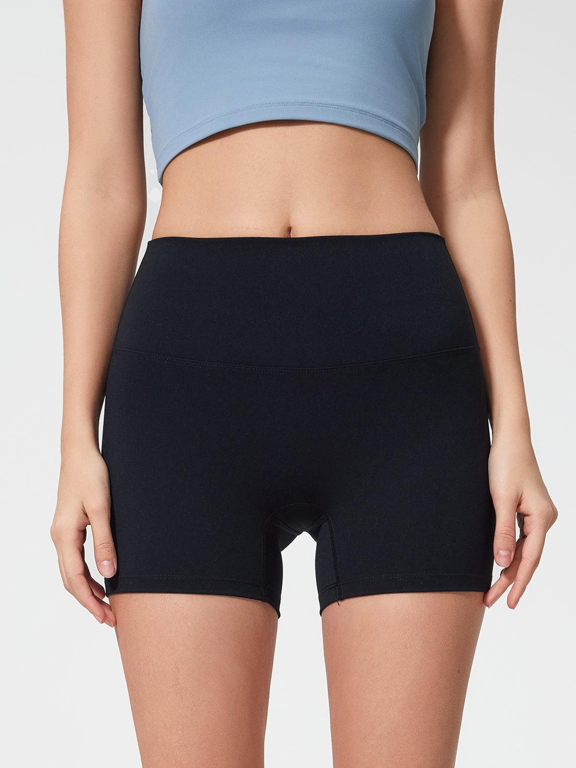 High Waist Active Shorts - Znvia
