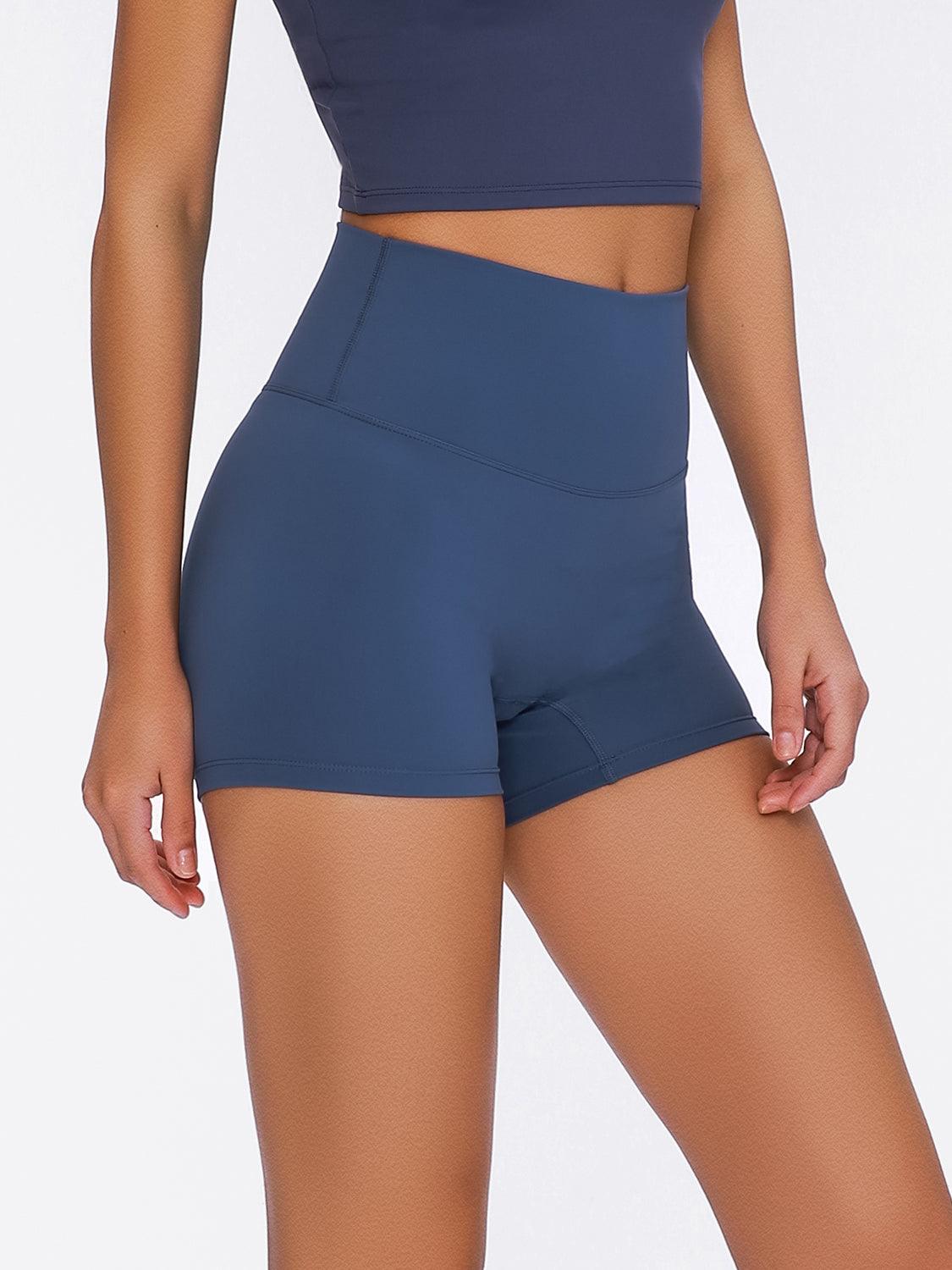 High Waist Active Shorts - Znvia