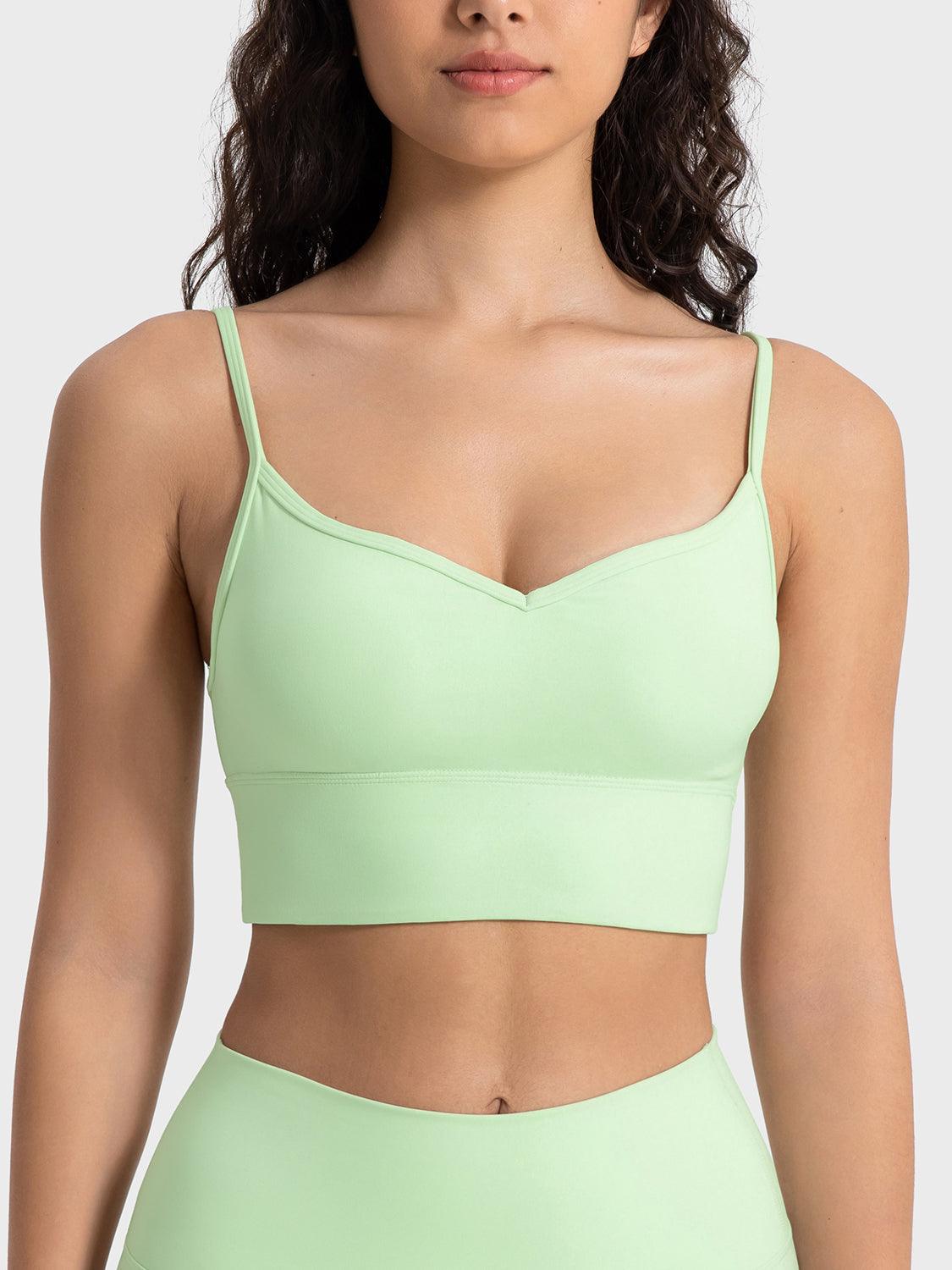 Spaghetti Strap Sport Bra - Znvia
