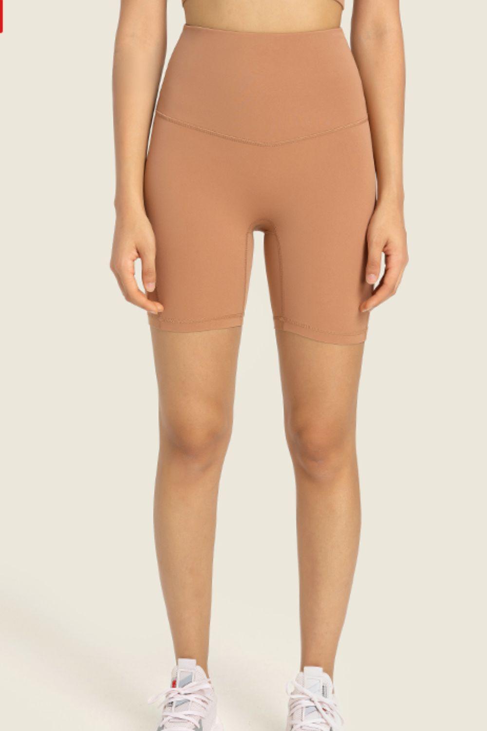 Seamless High-Rise Wide Waistband Biker Shorts – Second-Skin Comfort for Every Move - Znvia