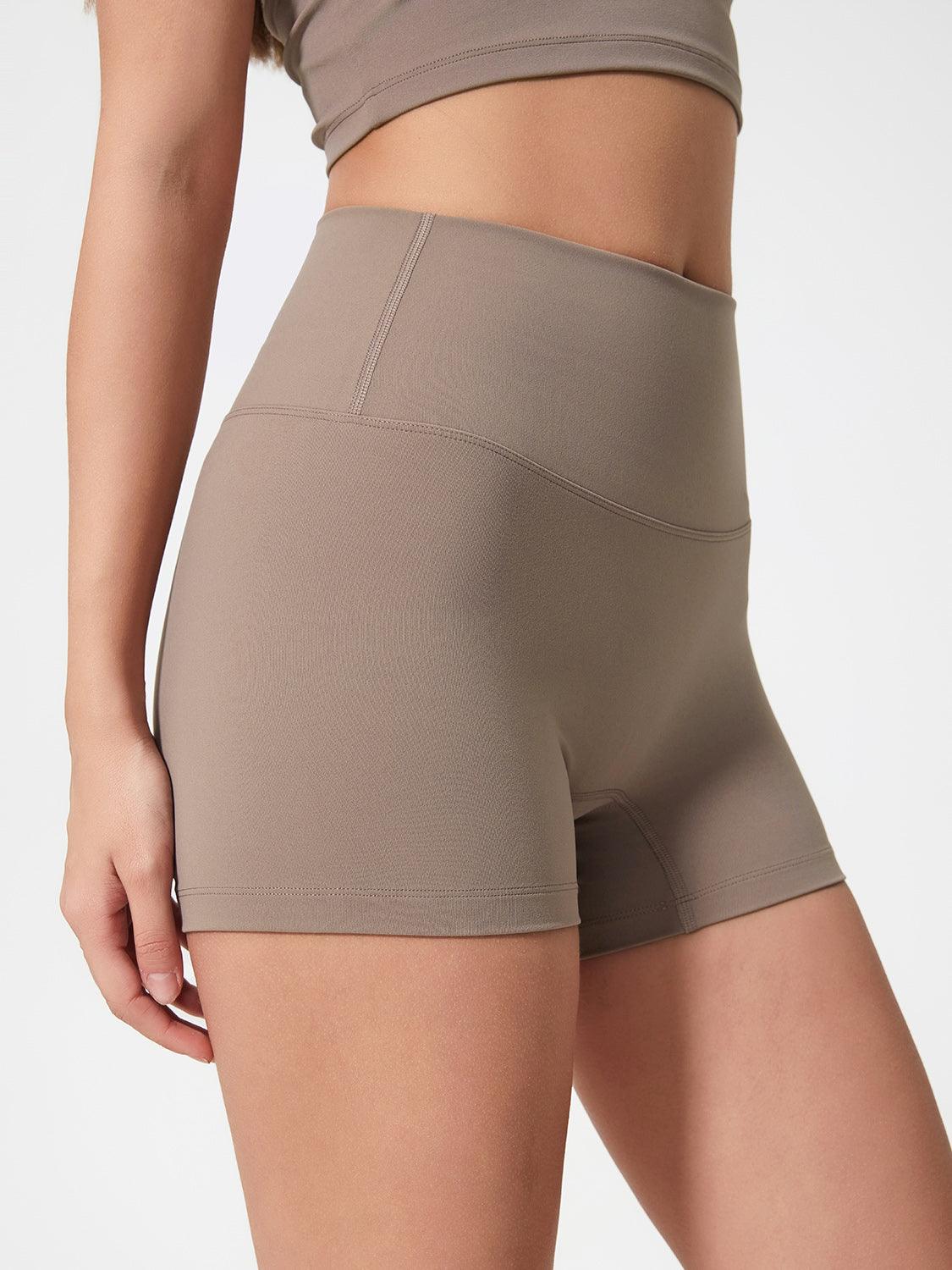 High Waist Active Shorts - Znvia