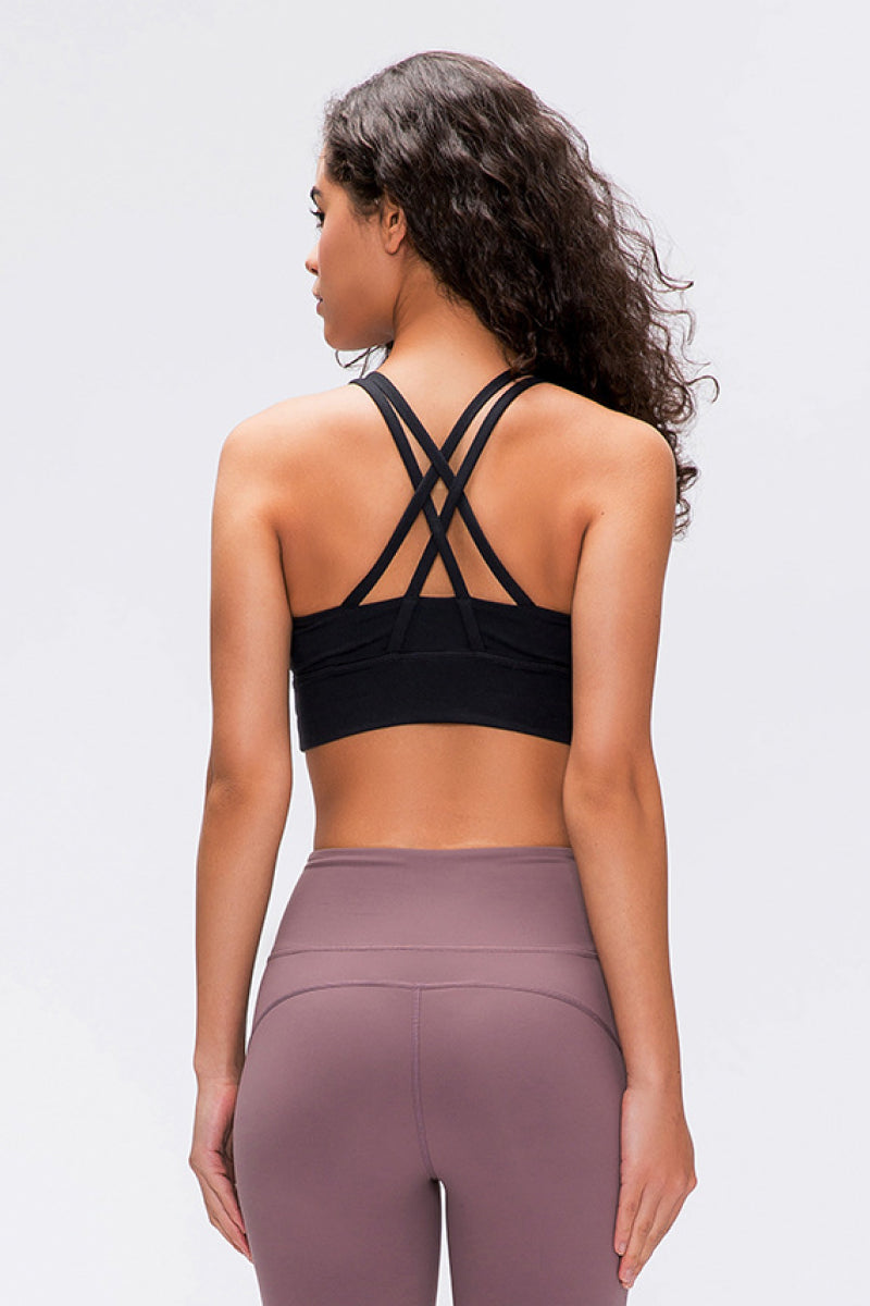Double X Sports Bra – Sleek, Supportive & Strappy - Znvia