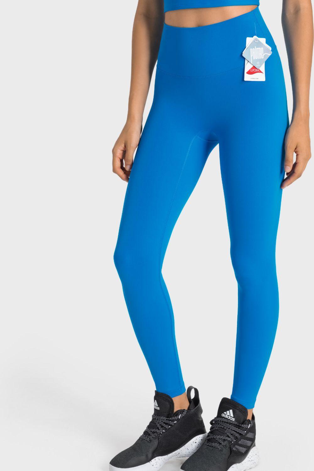 High-Rise Wide Waistband Yoga Leggings – Sculpt, Stretch & Elevate Your Performance - Znvia