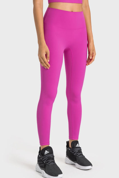 High-Rise Wide Waistband Yoga Leggings – Sculpt, Stretch & Elevate Your Performance - Znvia