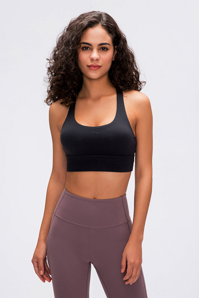Double X Sports Bra – Sleek, Supportive & Strappy - Znvia