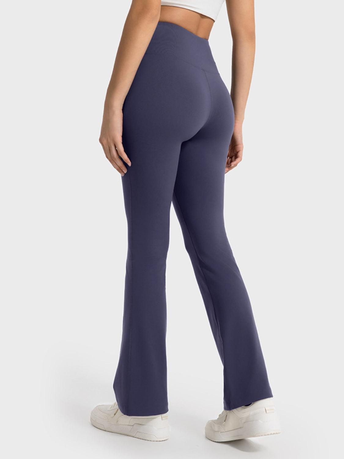 Wide Waistband Bootcut Sport Pants – Your Ultimate Blend of Comfort & Style! - Znvia