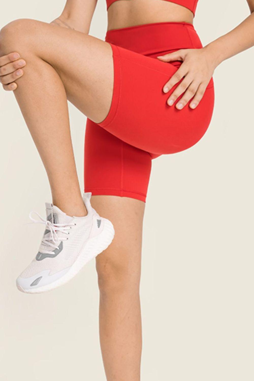 Seamless High-Rise Wide Waistband Biker Shorts – Second-Skin Comfort for Every Move - Znvia