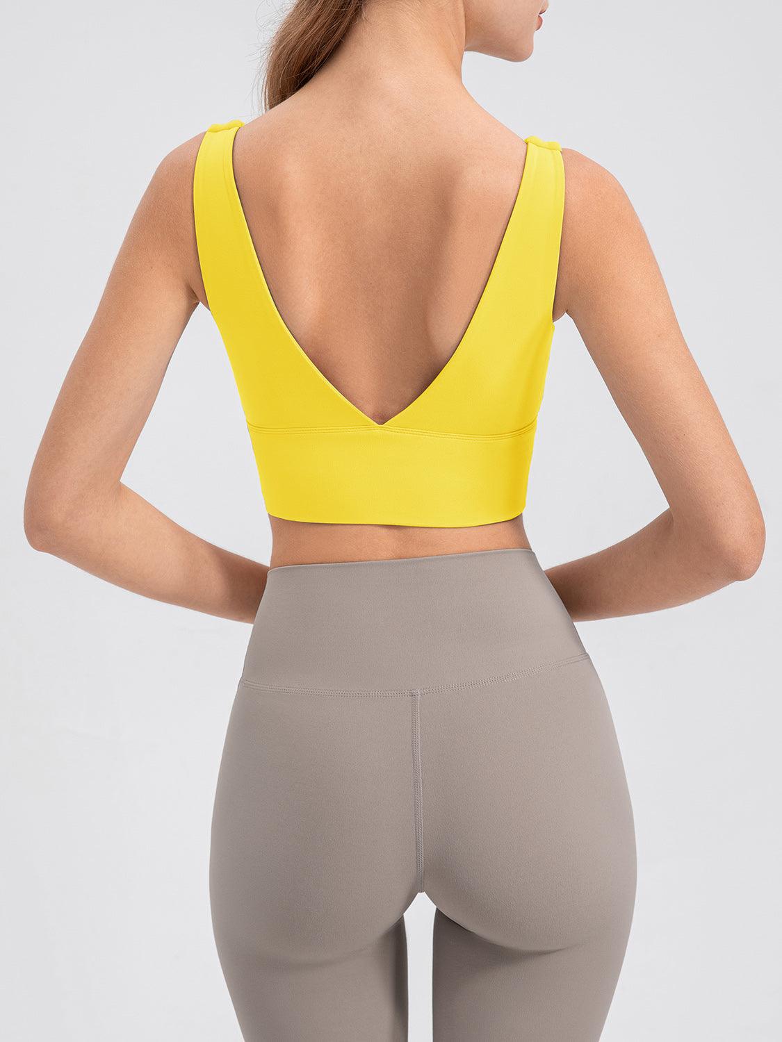 Scoop Neck Wide Strap Active Tank - Znvia
