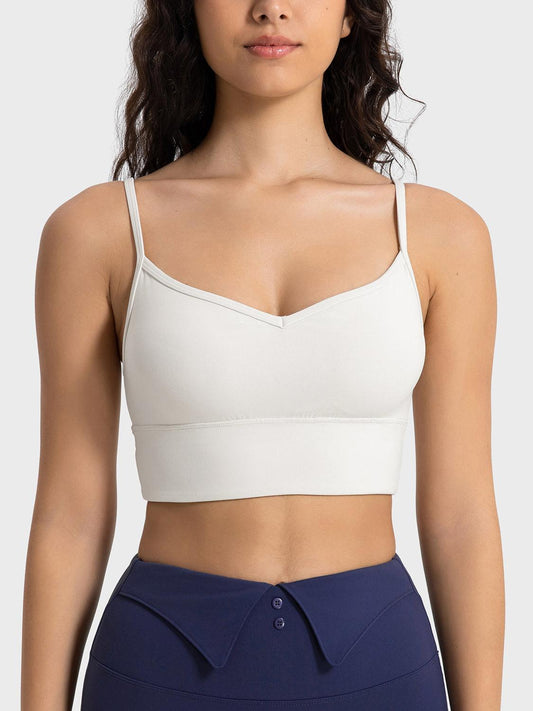 Spaghetti Strap Sport Bra - Znvia