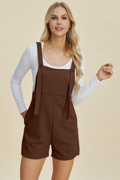 Full Size Texture Sleeveless Romper – Effortless Style & Comfort - Znvia