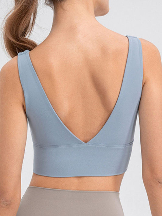 Scoop Neck Wide Strap Active Tank - Znvia