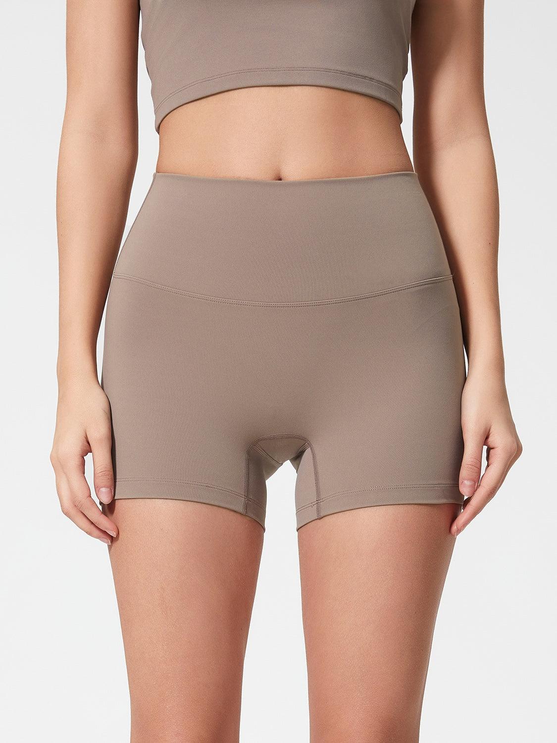 High Waist Active Shorts - Znvia