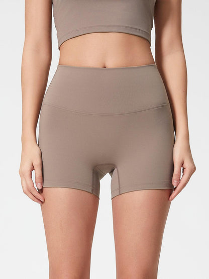High Waist Active Shorts - Znvia