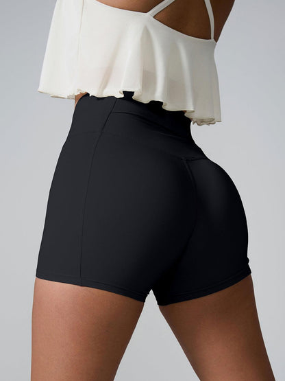 High Waist Active Shorts - Znvia