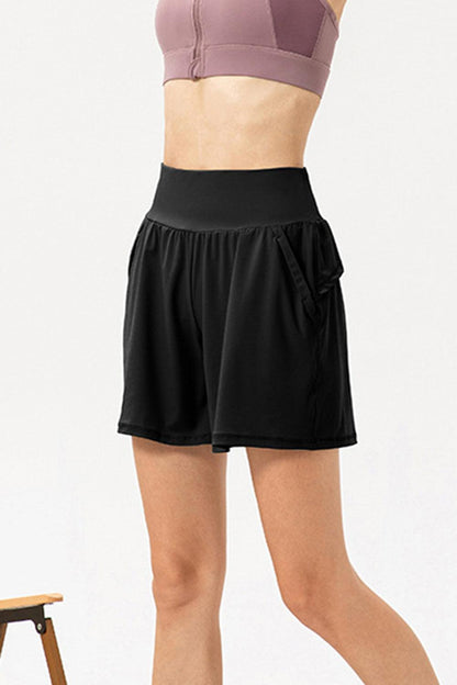 Pocketed Elastic Waist Active Shorts – Performance, Comfort & Style in One! - Znvia