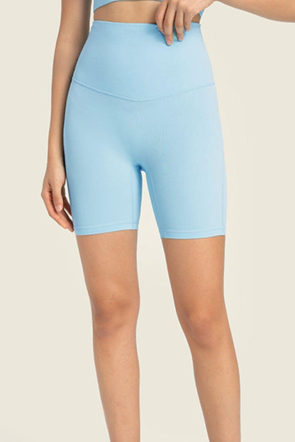 Seamless High-Rise Wide Waistband Biker Shorts – Second-Skin Comfort for Every Move - Znvia
